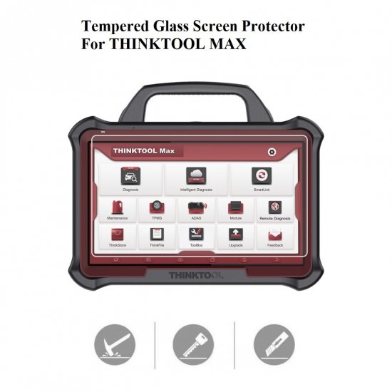 Tempered Glass Screen Protector for THINKTOOL MAX Scan Tool - Click Image to Close